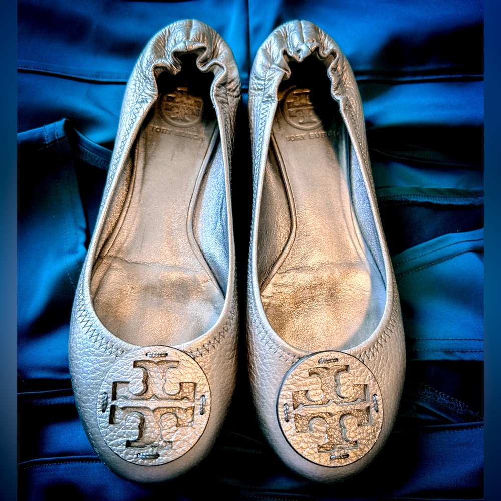 Tory Burch flats sliver 7.5